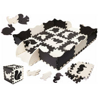 Antique White Large Foam Puzzle Contrast Playmat - 25 pcs