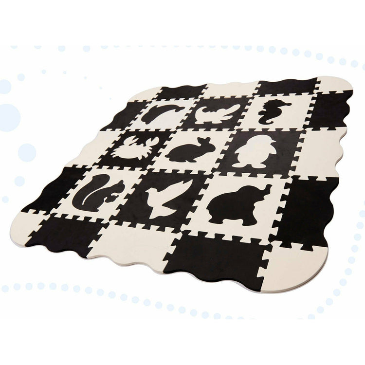 Antique White Large Foam Puzzle Contrast Playmat - 25 pcs