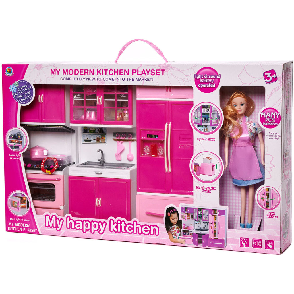 Happy Bunny My Happy Kitchen Playset With Doll 29 cm