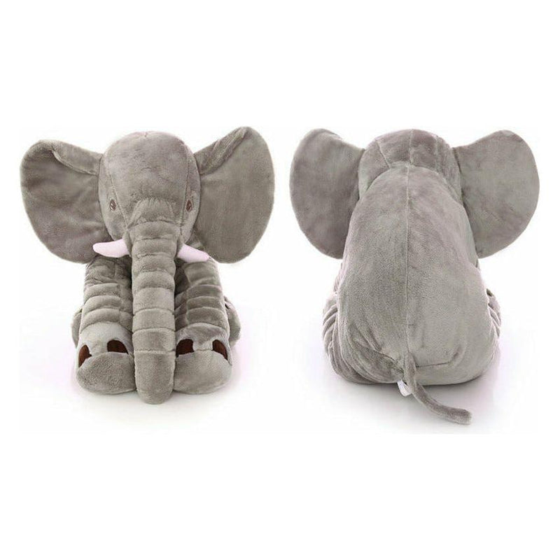 Dim Gray Elephant Pillow For Newborns