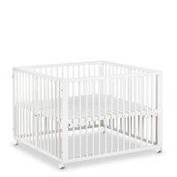 White Smoke Elijah Wooden Playpen - Available In 3 Colours