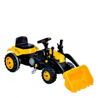 Gold WOOPIE Pedal Tractor Yellow Bulldozer