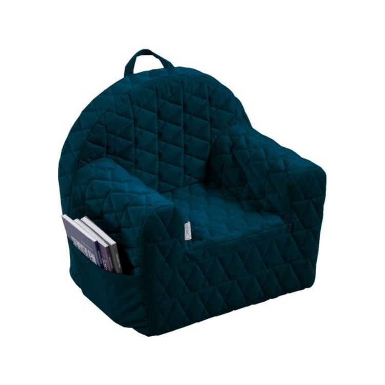 Black Kids Velvet Armchair - 5 Colours