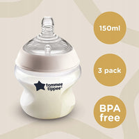 Tommee Tippee Closer to Nature 150 ml Flessenset 3-Pack 0m+