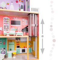 Maison de poupée Villa en bois pastel Lulilo 117 cm - pour Barbie 