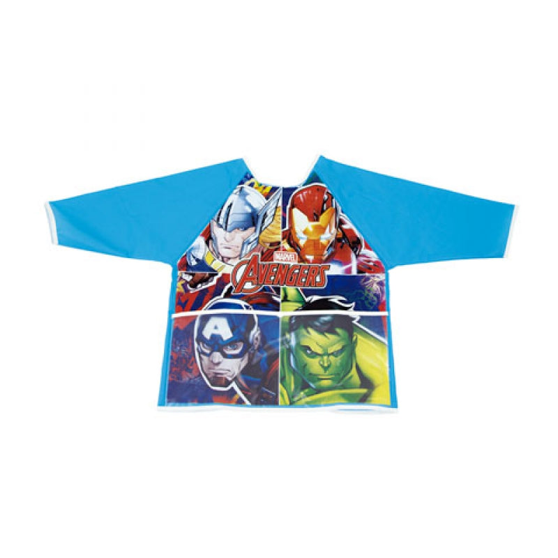 License Avengers Blue Kids Protective Apron With Long Sleeves