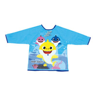 License Baby Shark Kids Protective Apron With Long Sleeves