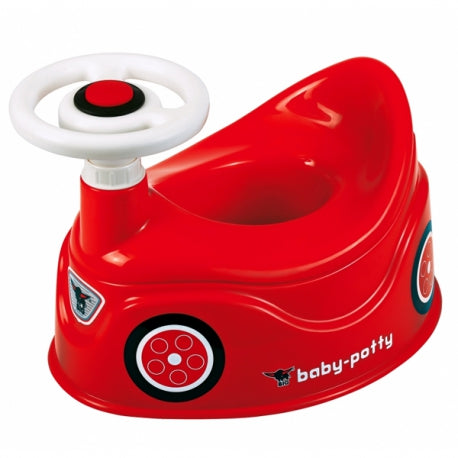 Firebrick Big Bobby Car Potty With A Steering Wheel