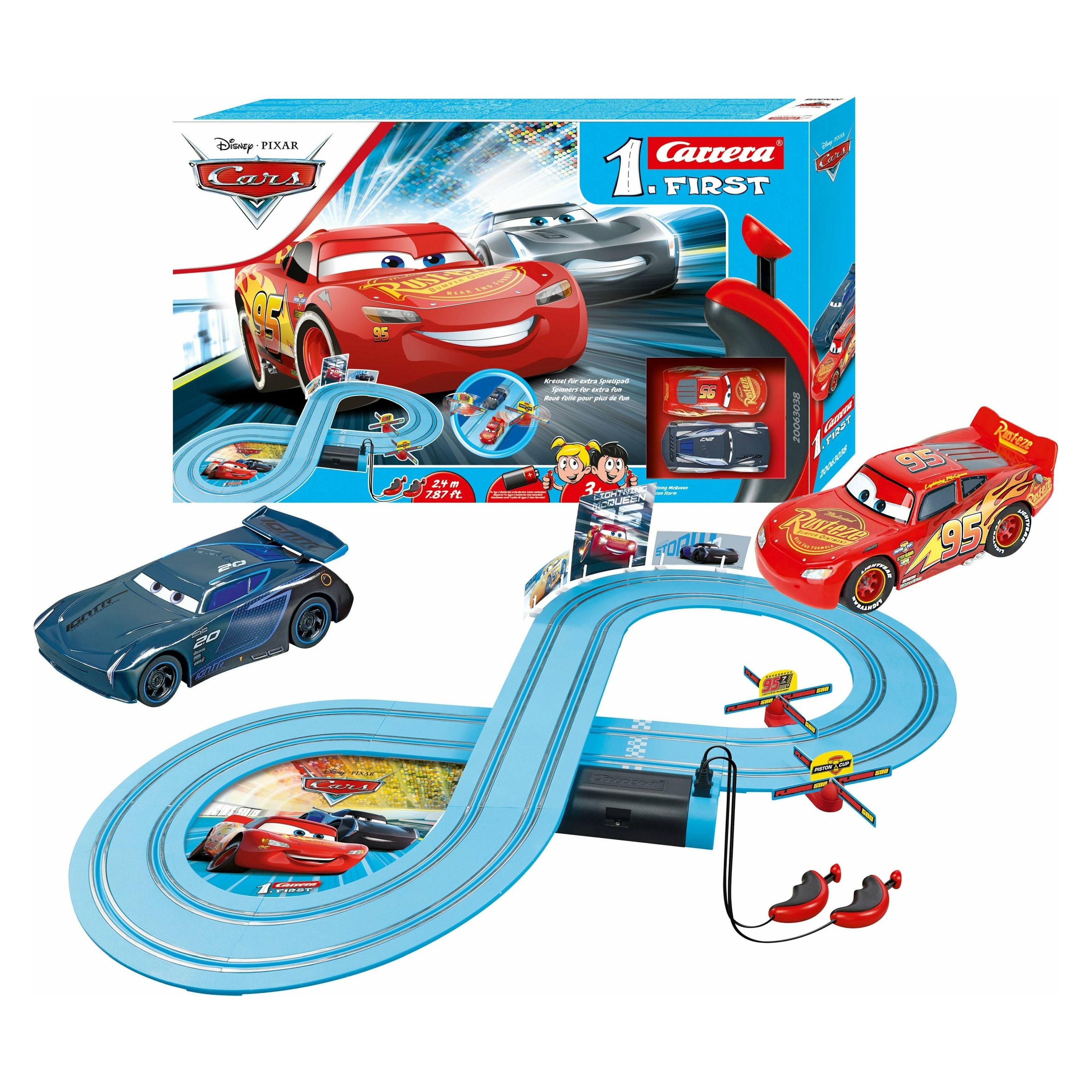 Carrera First Race Track - Voitures - 2,4m - 3 Modèles –
