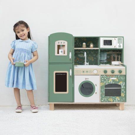 Light Gray Classic World Vintage Green Kitchen
