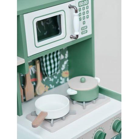 Light Gray Classic World Vintage Green Kitchen