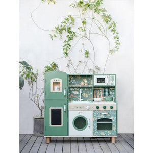 Light Gray Classic World Vintage Green Kitchen