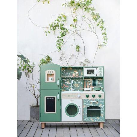 Light Gray Classic World Vintage Green Kitchen