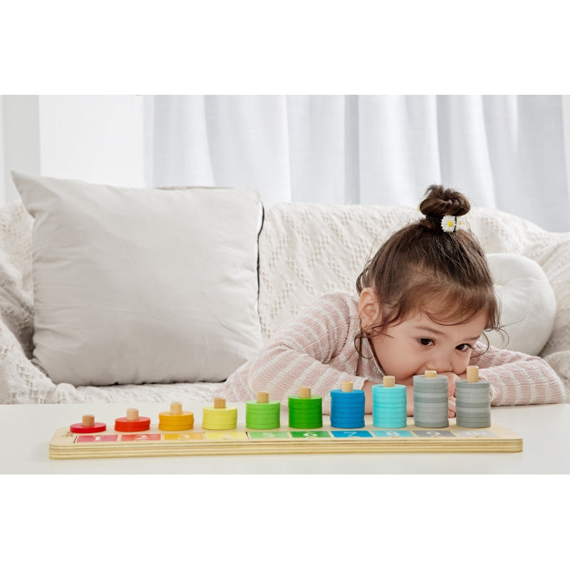 Light Gray Classic World Counting Stacker