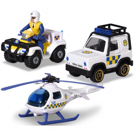 Dickie Toys Fireman Sam Police Set 3 Pack