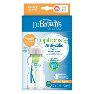 Dark Cyan Dr Brown's Wide-Neck Options+ 2 Bottle Set - 2 Sizes