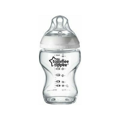 Light Gray Tommee Tippee Glass Bottle Closer To Nature Bottle 260ml