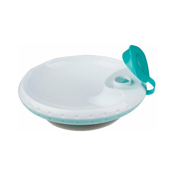 Light Gray Babyono Food Temperature Maintaining Suction Bowl - 3 Colours