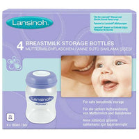 Light Steel Blue Lansinoh Breastmilk Storage Bottles 4 pack