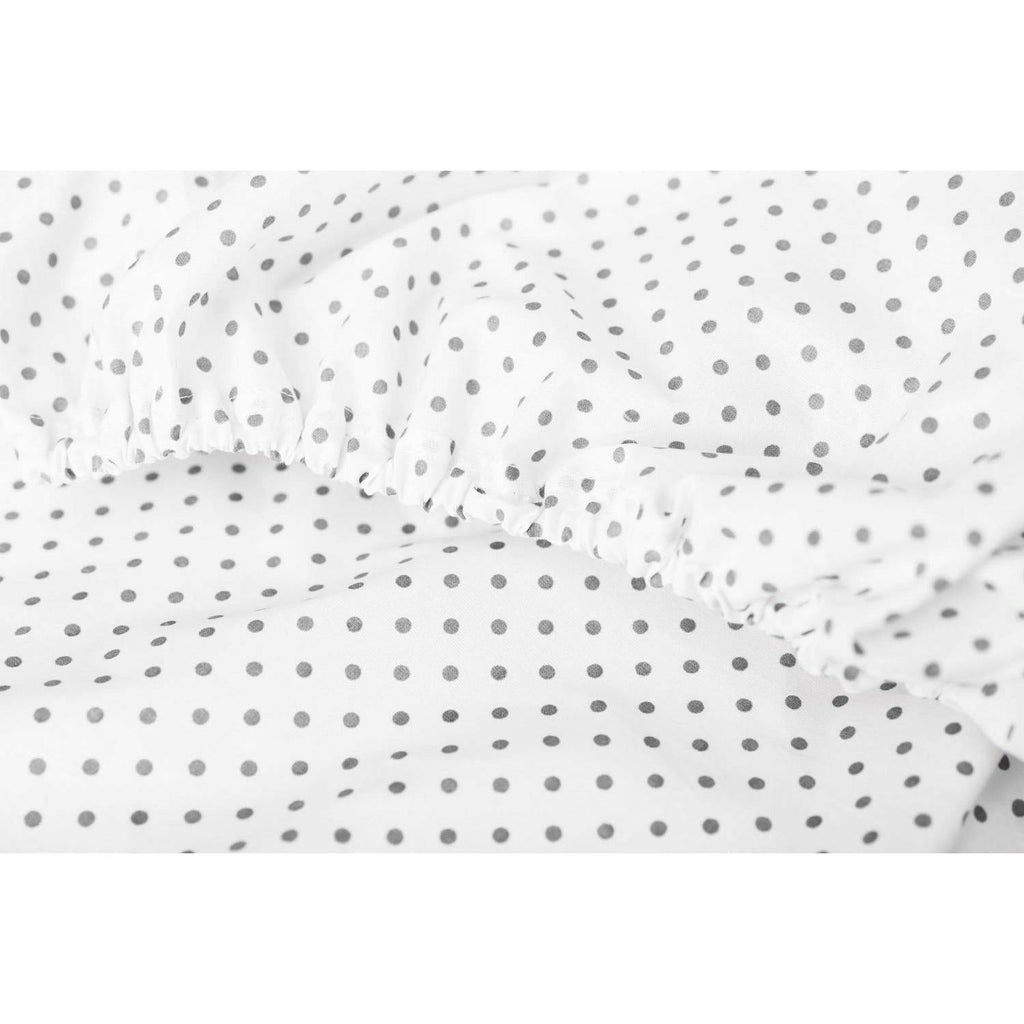 White Smoke Sensillo Cot Sheet Printed 120x60 cm - 4 Designs