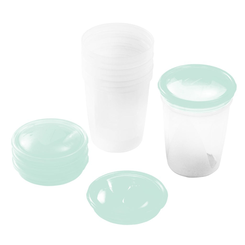 White Smoke Babyono Breast milk food storage containers