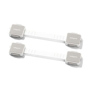 Light Gray Babyono Cabinet Safety Latch 2 pcs