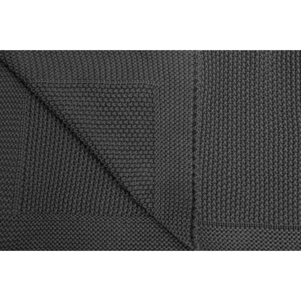 Dark Slate Gray Sensillo 100% Cotton Knitted Blanket - 4 Colours