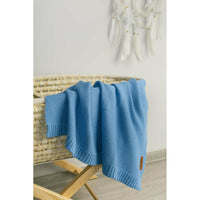 Gray Sensillo Knitted Bamboo Cotton Blanket - 9 Colours