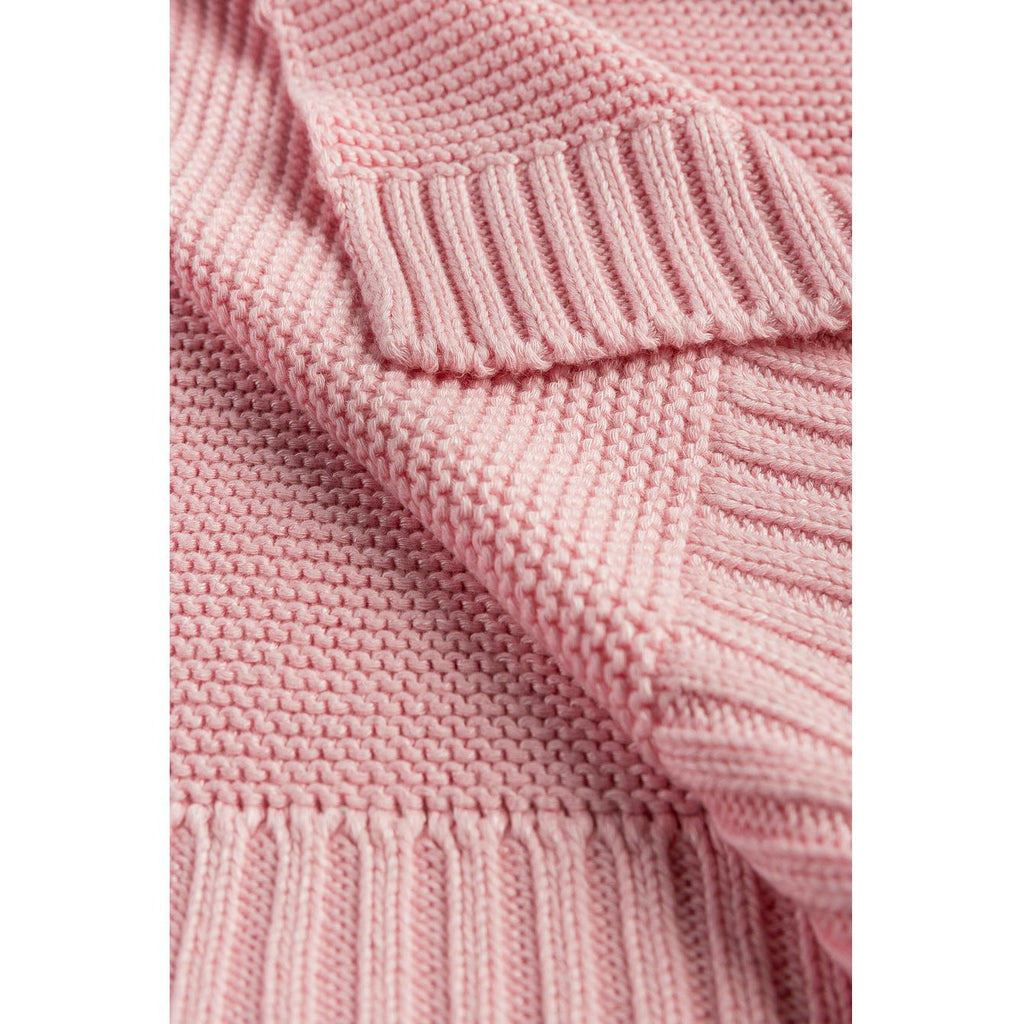 Rosy Brown Sensillo Knitted Bamboo Cotton Blanket - 9 Colours