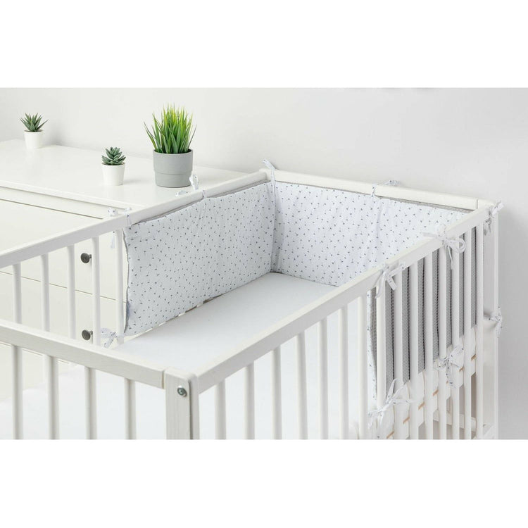 Gray Sensillo Breathable double-sided thin cot bumper - 5 Designs