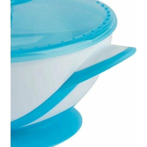 Light Gray Babyono Bowl With A Suction And A Spoon - 4 Colours
