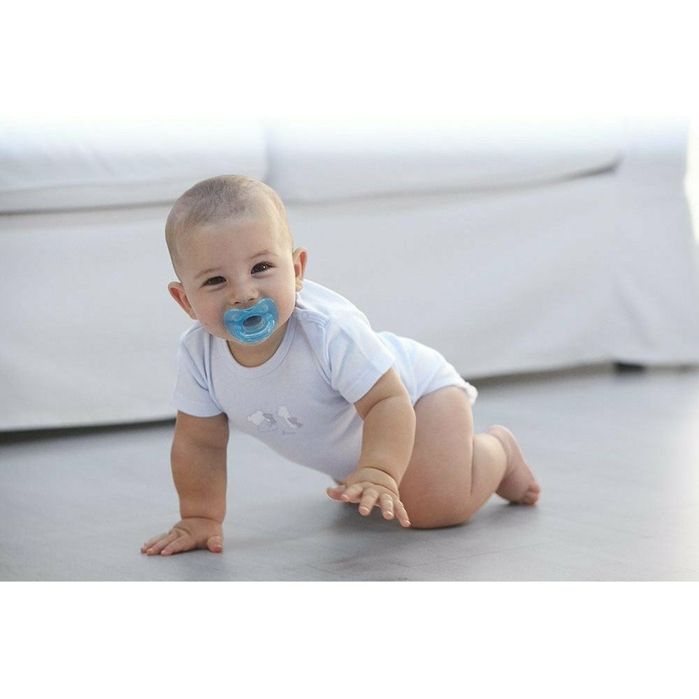 Gray Chicco PhysioForma Soft Soother 1 pcs - Blue - 3 Sizes