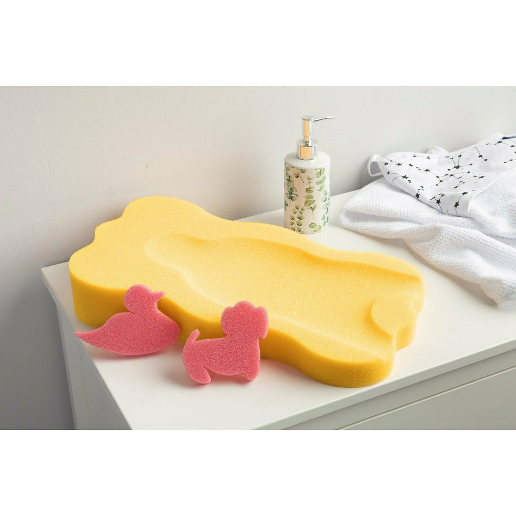 Light Gray Sensillo Baby Bath Support  + 2 Bath Toys - 4 Colours