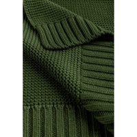 Dark Slate Gray Sensillo Knitted Bamboo Cotton Blanket - 9 Colours