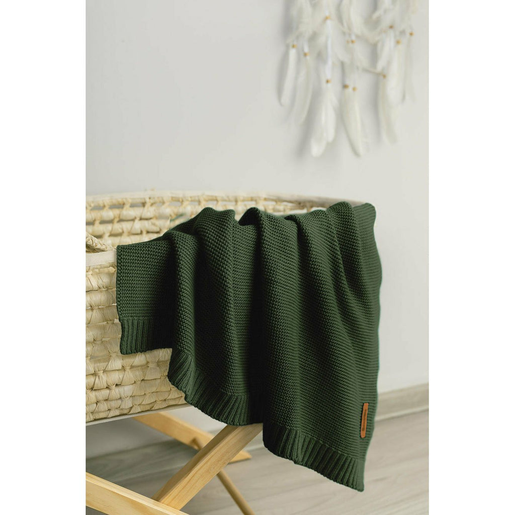 Black Sensillo Knitted Bamboo Cotton Blanket - 9 Colours
