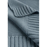 Slate Gray Sensillo Knitted Bamboo Cotton Blanket - 9 Colours
