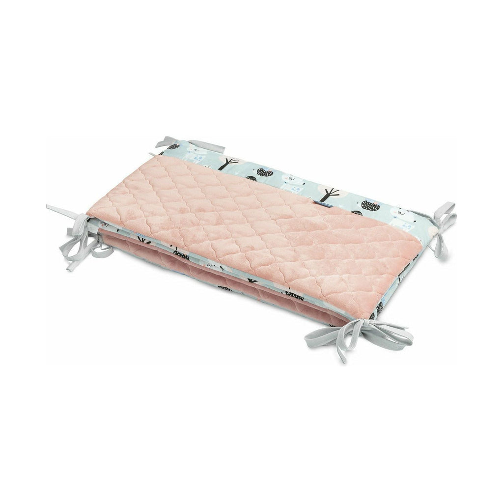 Pink Sensillo Velvet Cot Bumper - 6 Designs
