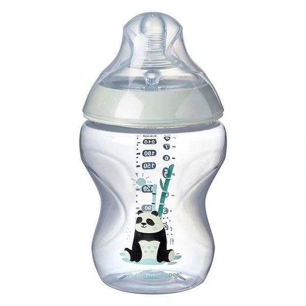 Light Gray Tomme Tippee Closer To Nature Anti-Colic Bottle 260ml - 2 Colours