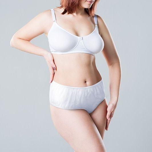 Light Gray Akuku Disposable Postpartum Briefs 5 Pcs - 4 Sizes