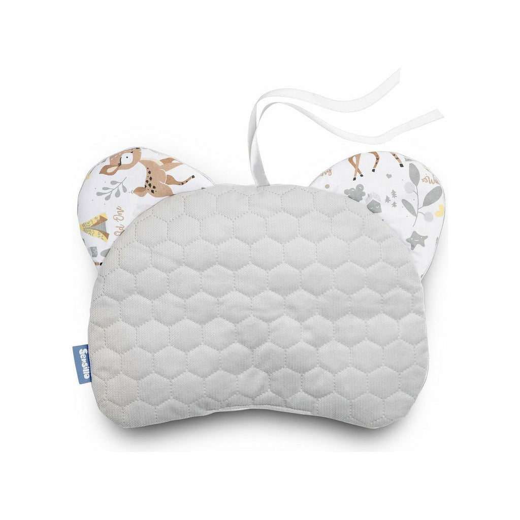 Light Gray Sensillo Velvet Baby Pillow - 5 Designs