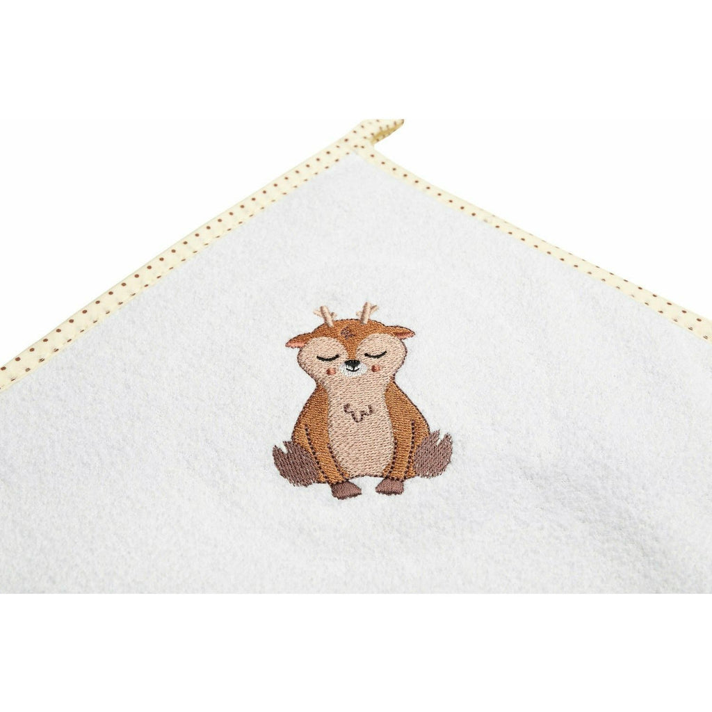 Beige Sensillo Hooded Bath Towel 100x100 - 5 Animal Designs