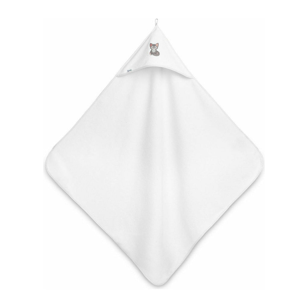 White Smoke Sensillo Hooded Bath Towel 100x100 - 5 Animal Designs
