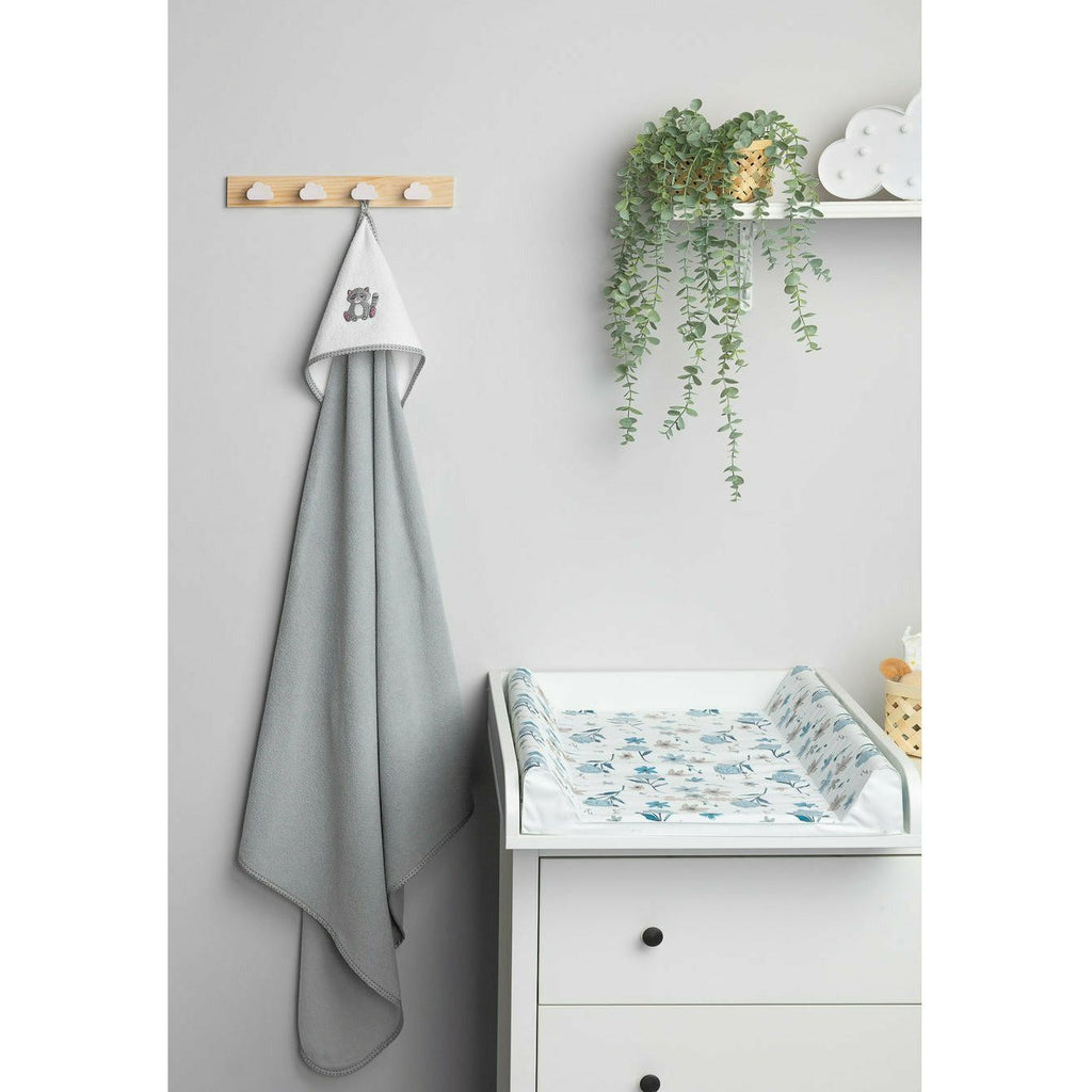 Light Gray Sensillo Hooded Bath Towel 100x100 - 5 Animal Designs