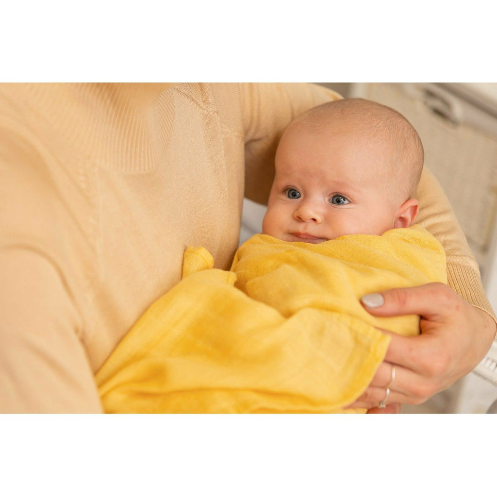 Tan Sensillo 120x120 Bamboo Muslin Swaddle Blanket 2 pack - 4 Colours