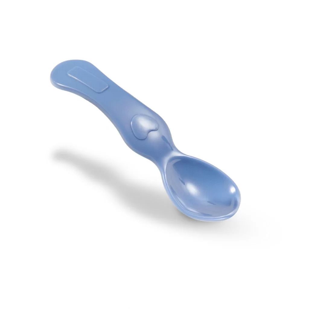 Lavender Babyono Suction Bowl With Spoon - Navy