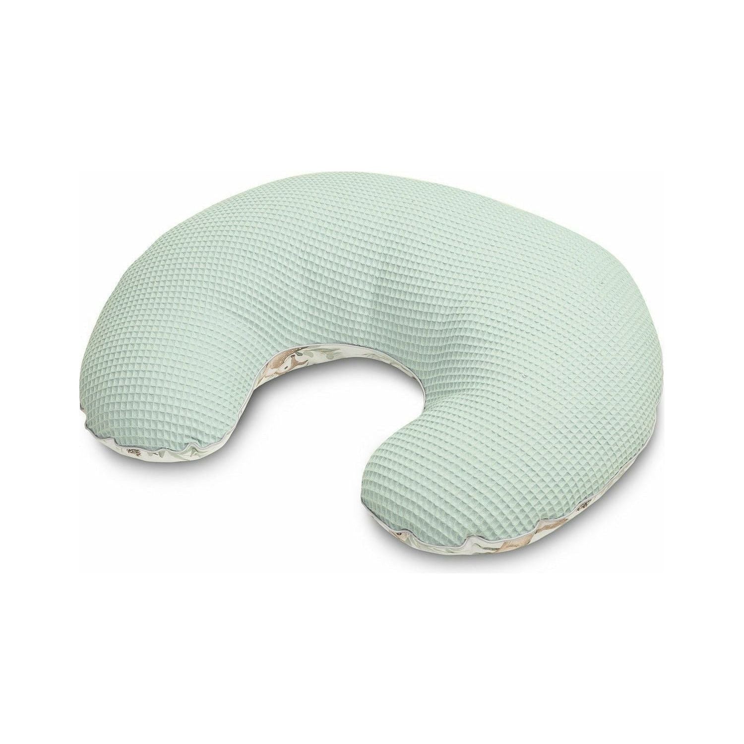 Light Gray Sensillo Waffle Nursing Pillow - Mint Deer