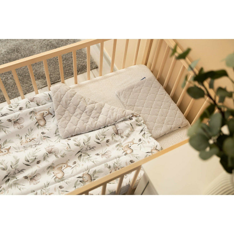 Tan Sensillo Velvet Cot Set Pillow & Duvet Set - 6 Designs