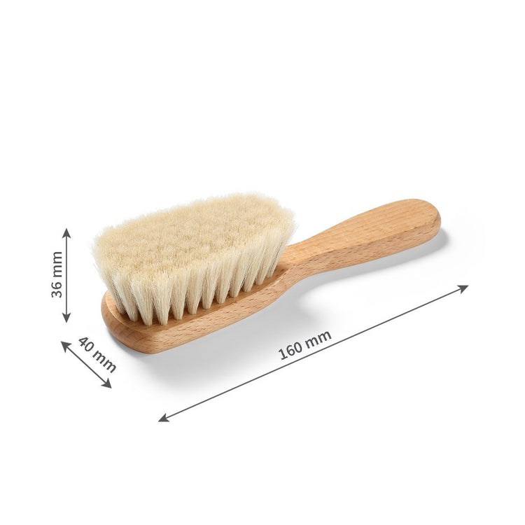 Light Gray Babyono Soft Natural Hairbrush