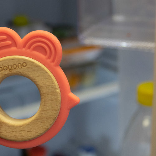Babyono Wooden Silicone Teether - 3 Versions