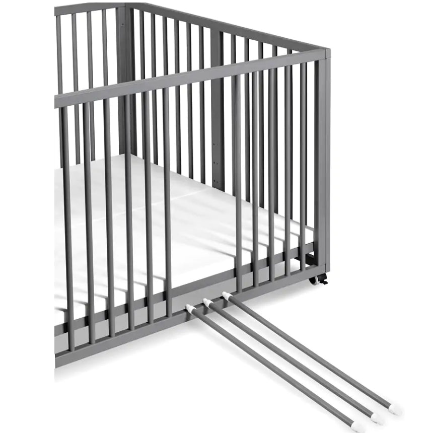 Slate Gray Elijah Wooden Playpen - Available In 3 Colours